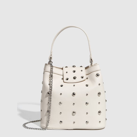 1 Piece High - end Fashion Series Metallic Rivet  Women's Shoulder Bags