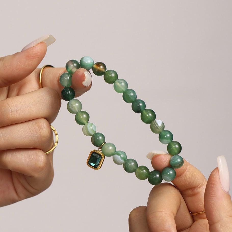 1 Piece Elegant Natural Beads Women's Beaded Bracelets Picture4