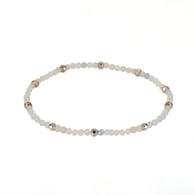 Natural Stone Stretch Bracelet-Aquamarine Picture17