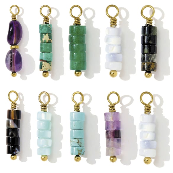 1 Piece Natural Stones Beads Women's Pendants