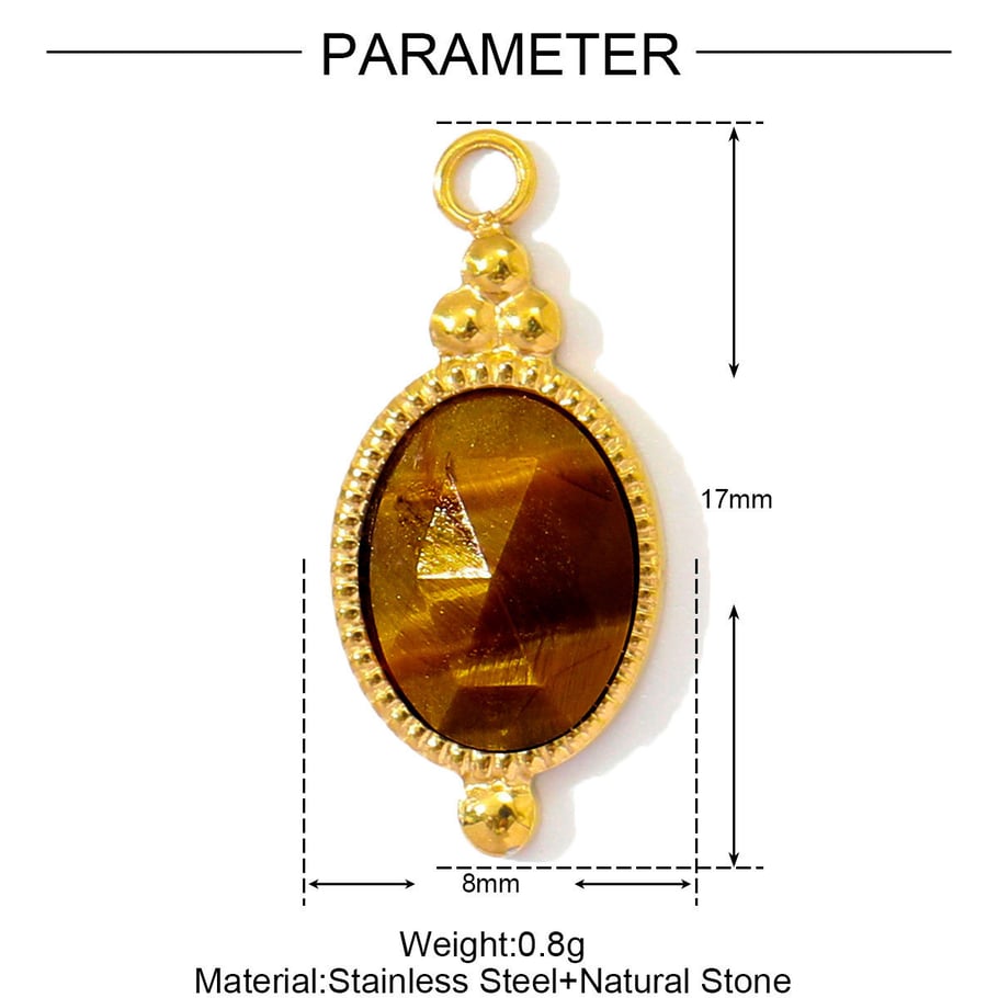 1 Piece Classic Droplet Natural Stones Women's Pendants Picture2
