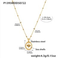 P1395-Gold necklace 39+5cm Picture5