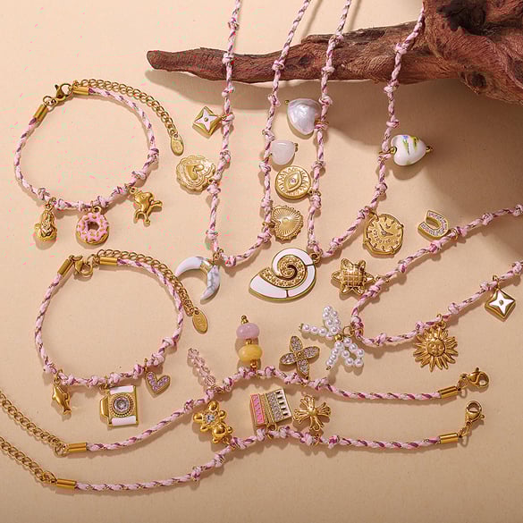 Heart Stainless Steel DIY Pendant Necklace Set 2