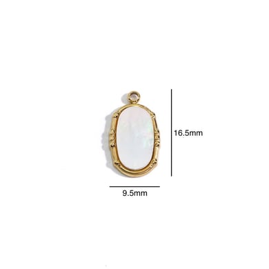 1 Piece Simple Series Retro Irregular Shape Natural Stones Women's Pendants h5 