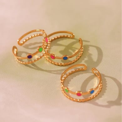 1 Piece Delicate Devil's Eye Stainless Steel Gold Color Women's Bracelets Sets h5 Picture9