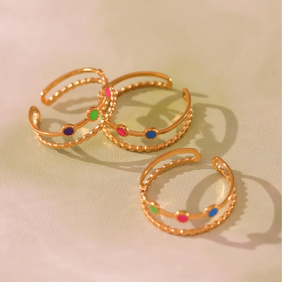 1 Piece Delicate Devil's Eye Stainless Steel Gold Color Women's Bracelets Sets Picture9