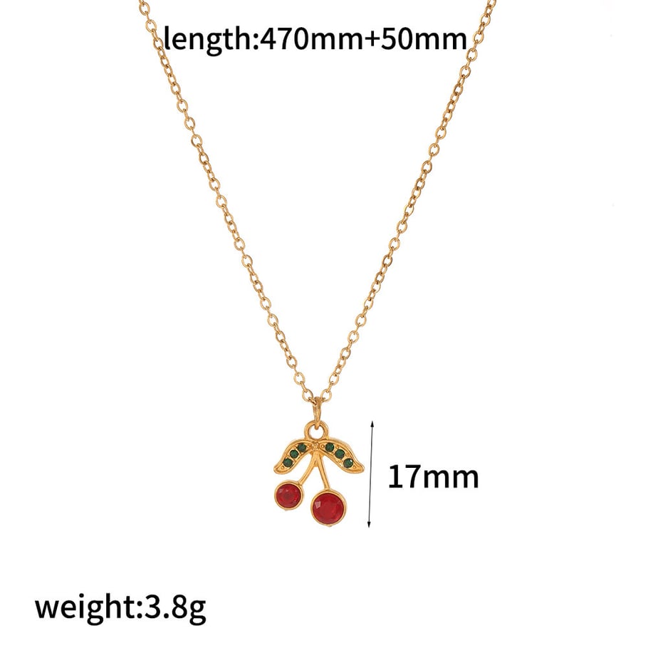 Sweet Cherry Necklace Set 