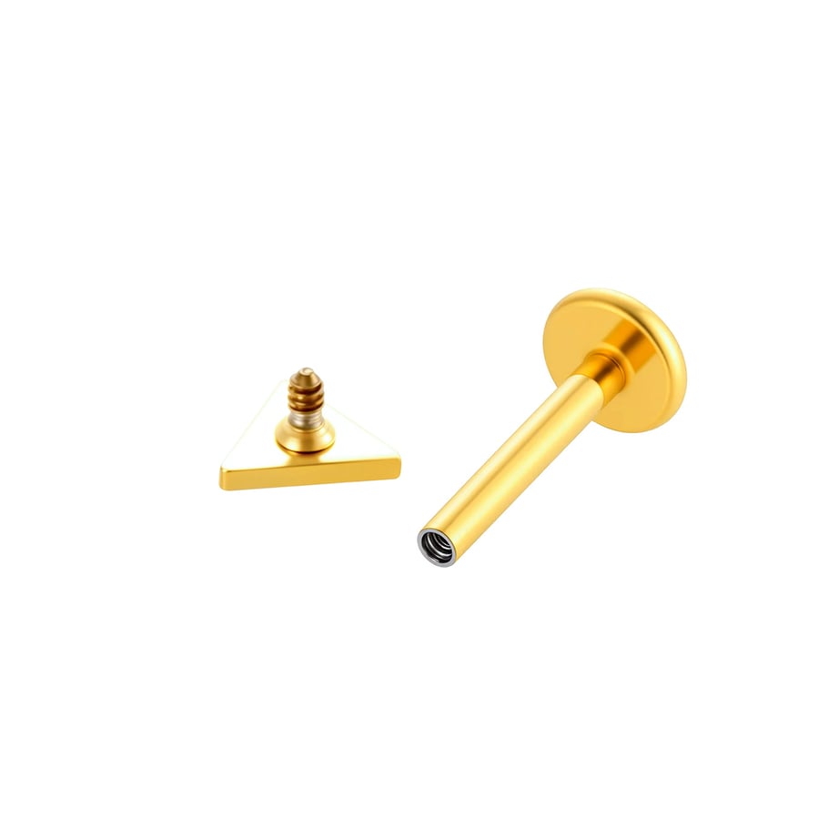 1 Piece Stainless Steel Gold Color Piercing Earring Picture4