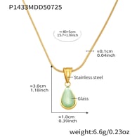 P1433-Collana in oro 40+5CM 