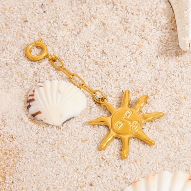 Conch Series Beach Stainless Steel Gold Color Women's Bikini Pendants h5 Picture4