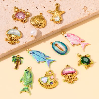 1 Piece Oceanic Series Stainless Steel Women's Pendants h5 Picture3