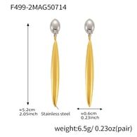 F499-2 orecchini in oro Immagine2