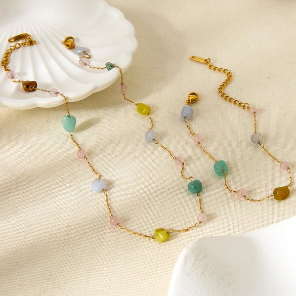 1 Piece Irregular Shape Chain Stainless Steel  Jewelry Sets 2