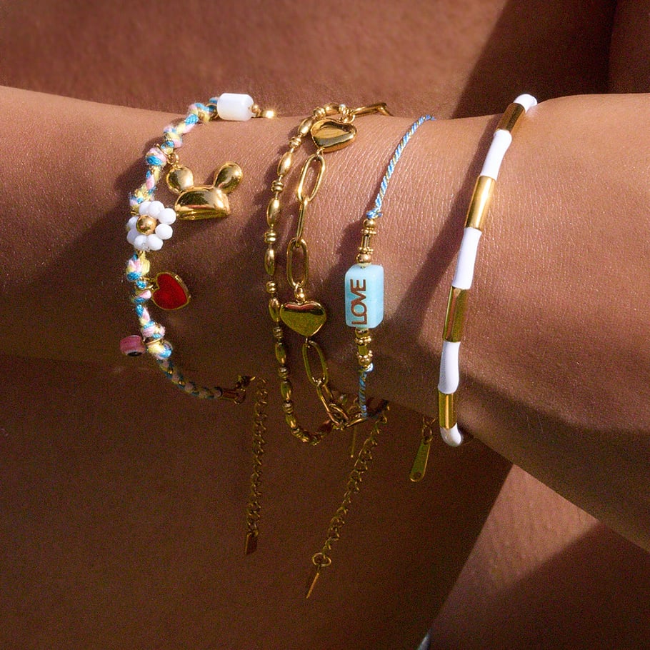 1 stuk ontwerpbare donutvormige damesarmband van roestvrij staal met bedel Afbeelding5