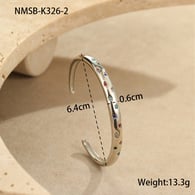NMSB-K326-2 Steel Color Diamond Bracelet Picture3