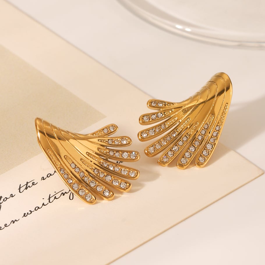 1 Pair Elegant Light Luxury Stainless Steel Women's Ear Studs h5Picture8