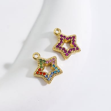 1 Piece Luxurious  Classic Star Stainless Steel  Women's Pendants h5 Picture5