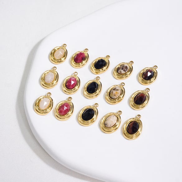 1 Piece Simple  Retro Irregular Shape Natural Stone Women's Pendants