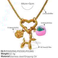 XL515G1 gold necklace Picture9
