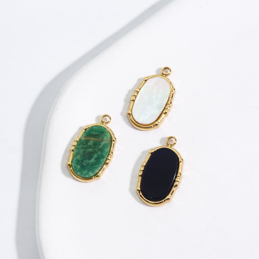 1 Piece Simple Series Retro Irregular Shape Natural Stones Women's Pendants Picture5