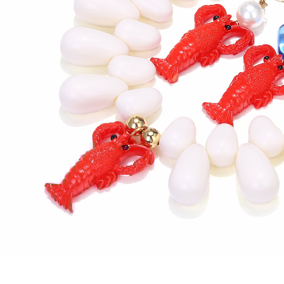 Hars kreeft statement kettingset Afbeelding3
