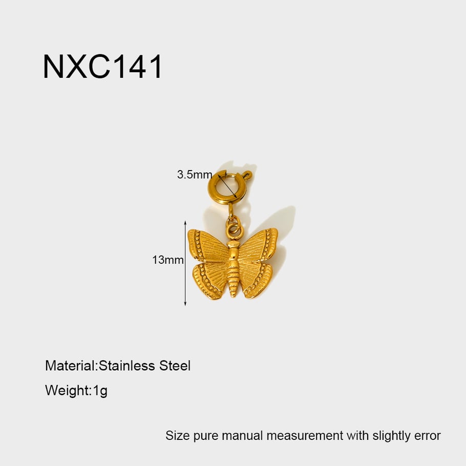 1 Piece Simple  Classic Heart Chain Food Stainless Steel Chain Necklaces 