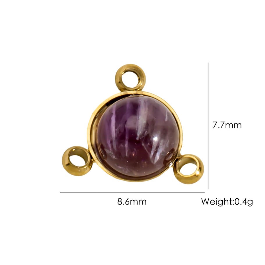 1 Piece Simple  Retro Irregular Shape Circle Natural Stones Women's Pendants 