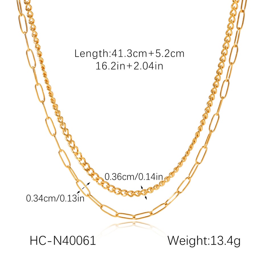 1 Piece Simple Series Daily Heart Stainless Steel Women's Layered Necklaces h5Picture2