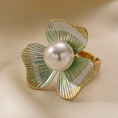 1 Piece Retro Flower Stainless Steel Hair Clip h5 Picture4
