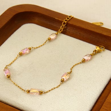1 Piece Luxurious Elegant Chain  Stainless Steel  Women's Chain Bracelets h5 Picture4