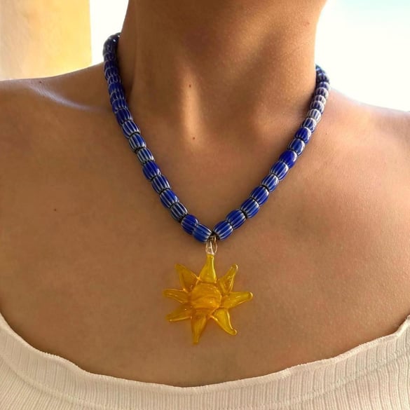 1 Piece Cute Fish Beaded Necklace 2