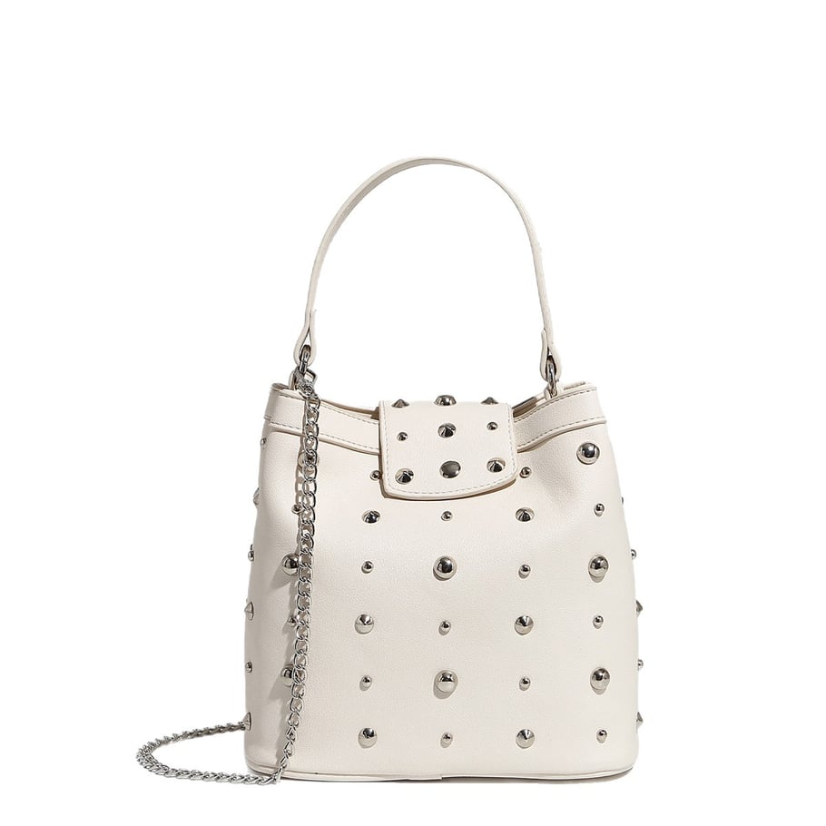 1 Piece High - end Fashion Series Metallic Rivet Women's Shoulder Bags h5Picture4