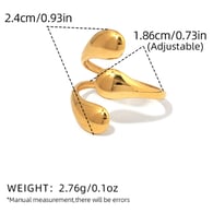 Gold color/One Size/Ring style 3 Picture3