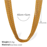 XL786G gold necklace Picture2