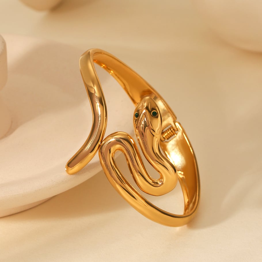 1 Pair Simple Series Daily Geometric Stainless Steel Women's Bangles Picture6