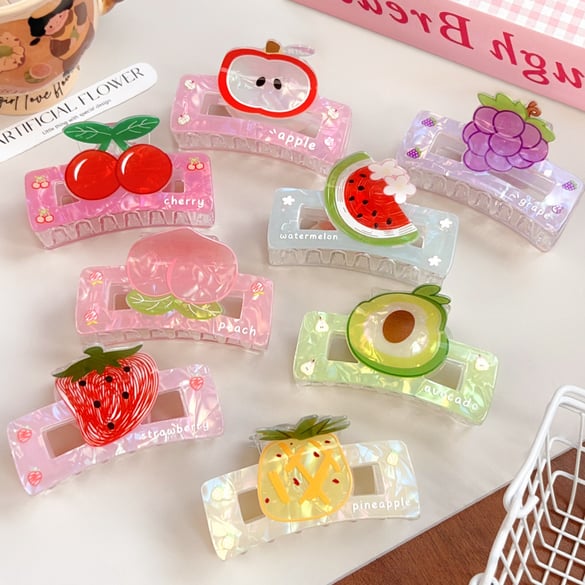 1 Piece Fruits Series Acrylic Women's Hair Claws