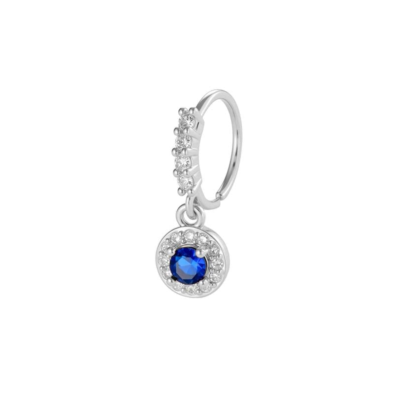 1 Piece Butterfly Copper Gold Color Zircon Nose Ring 