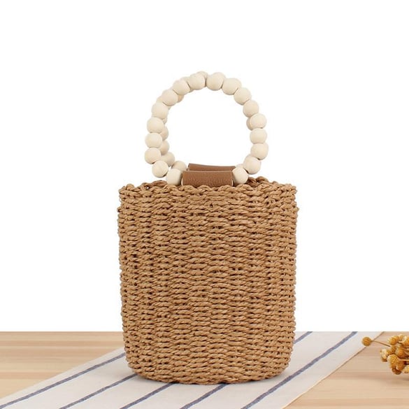 1 Stück einfarbige Eimertasche 2