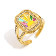 Oil Drop Open Ring-Gold-6 Picture6