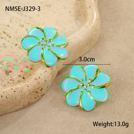 NMSE-J329-3 blue earrings Picture3