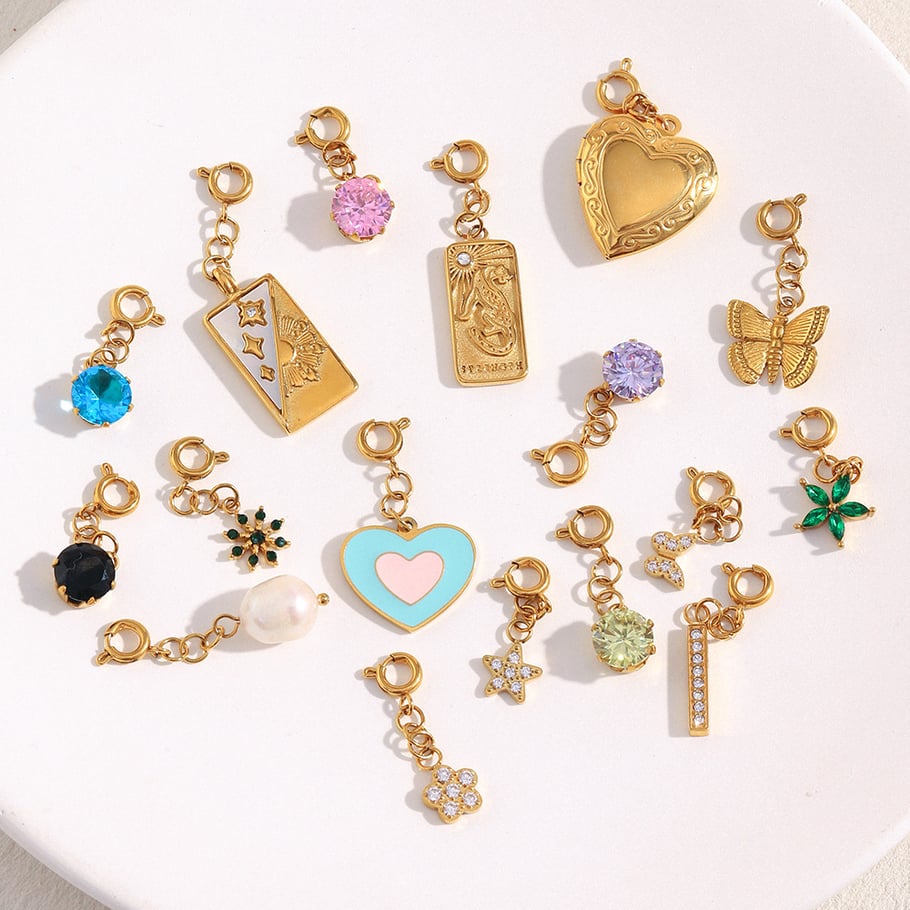 1 Piece Heart Stainless Steel Gold Color Pendant Picture2