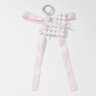 1 pink bow keychain 