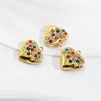 1 Piece Luxurious  Classic Heart Stainless Steel  Women's Pendants h5 Picture3