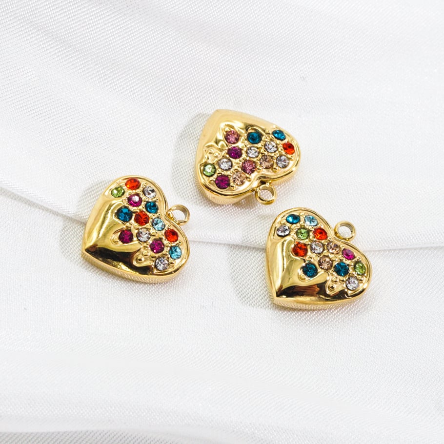 1 Piece Luxurious  Classic Heart Stainless Steel  Women's Pendants Picture3