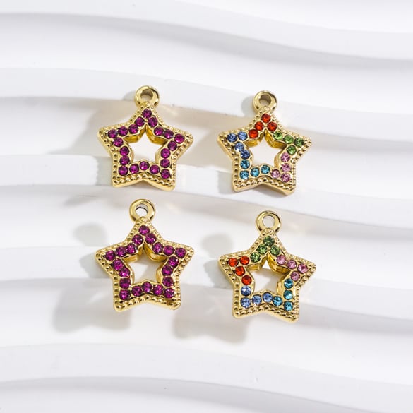1 Piece Luxurious  Classic Star Stainless Steel  Women's Pendants 2