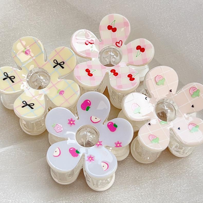 1 Piece Romantic Series Sweet Flower Plastic Women's Hair Claws Picture2