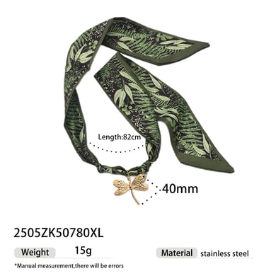 1 Piece Fabric Pendant Necklace h5 