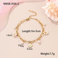 NMSB-J436-2 Pearl Flower Bracelet Picture2