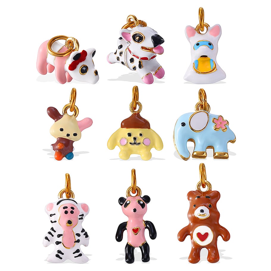 1 Piece Cute Animal Stainless Steel  DIY Pendant Picture5