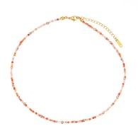 Natural Stone Short Necklace-Red Agate Picture23